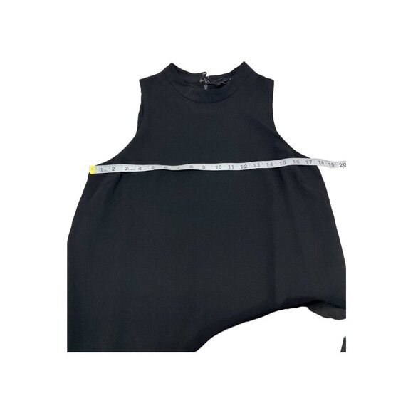 English Factory Dress Womens M Black Midi Drop Waist Satin Hem Witchy Whimsigoth - Picture 6 of 8